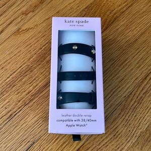 NWT kate spade Leather Double-Wrap Apple Watch Band
